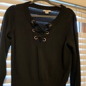 Black, Bar III Large sweater